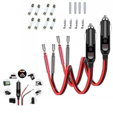 2Pack 12V 15A Fused Car